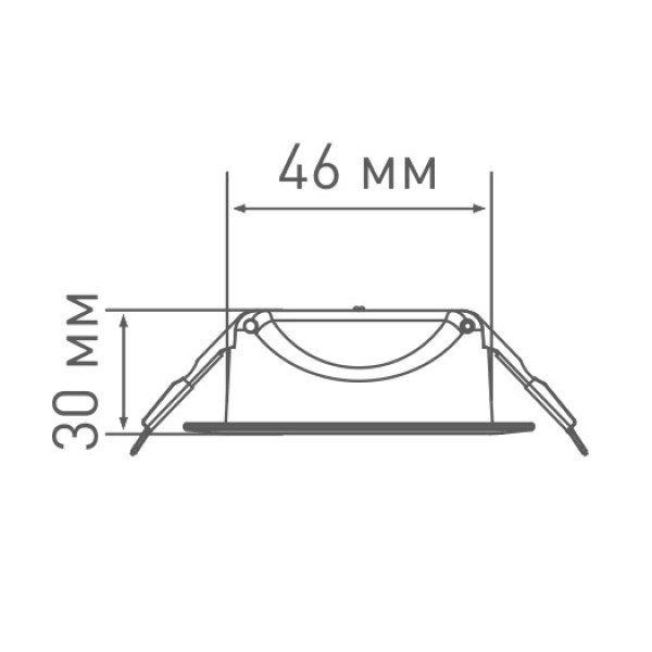 Точечный светильник MAXUS SDL 3W 3000К (1-SDL-010-01)
