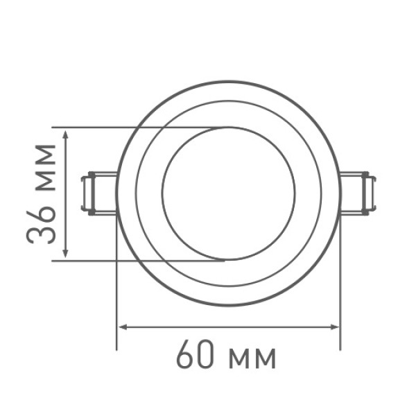 Точечный светильник MAXUS SDL 3W 3000К (1-SDL-010-01)