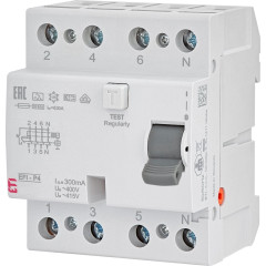 Диференціальне реле (ПЗВ) ETI 4р EFI6-P4 63А 30mA тип AC (2061663)