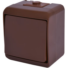 Выключатель 1-клавишный ETI HERMETICS VHE-1-KR IP54 коричневый (4668040)