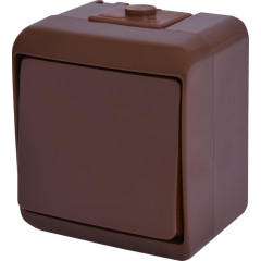 Вимикач 1-клавішний ETI HERMETICS VHE-1-KR IP54 коричневий (4668040)