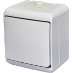 Вимикач 1-клавішний з підсвічуванням ETI HERMETICS VHE-1L IP54 білий (4668007)