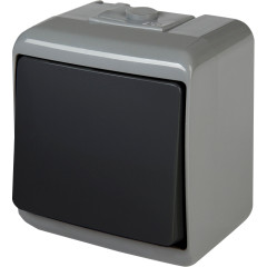 Вимикач 1-клавішний ETI HERMETICS VHE-1-SRG IP54 сіро-графітовий (4668096)