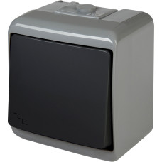 Выключатель 1-клавишный проходной ETI HERMETICS VHE-3-SRG IP54 серо-графитовый (4668098)