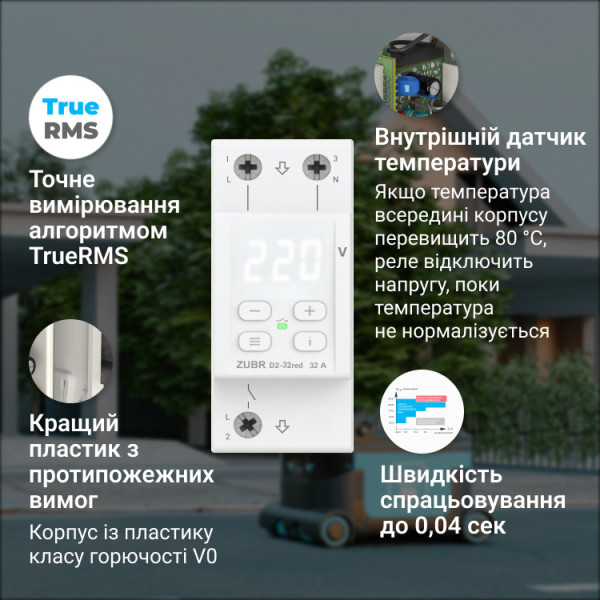 Реле напряжения ZUBR D2-32