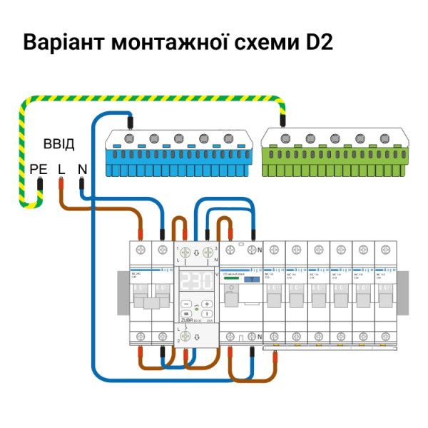 Реле напряжения ZUBR D2-32