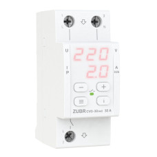 Реле напруги з контролем струму ZUBR CV2-32 red 32А