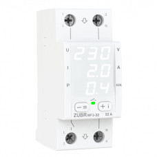 Багатофункціональне реле напруги ZUBR MF2-32 32А двомодульне