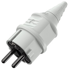 Вилка MENNEKES SCHUKO 16A 2п+З 230В IP44 світло-сіра (10749)