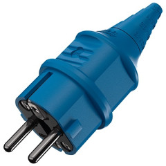 Вилка MENNEKES SCHUKO 16A 2п+З 230В IP44 синя (10838)