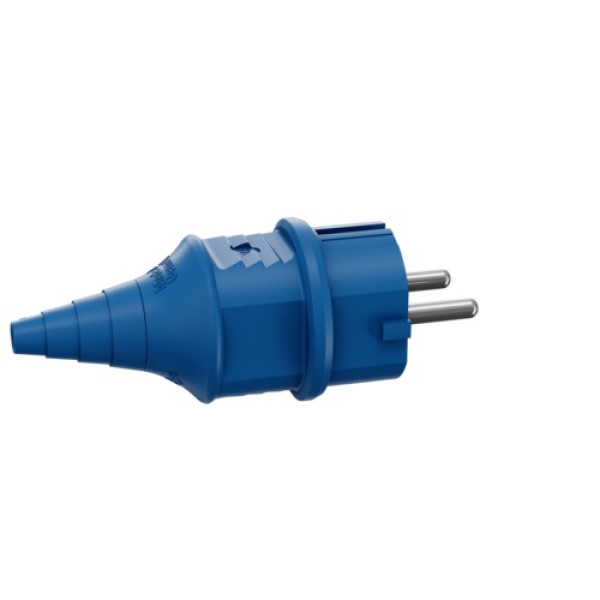 Вилка MENNEKES SCHUKO 16A 2п+З 230В IP44 синя (10838)