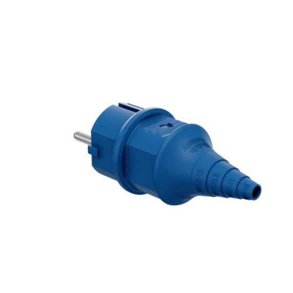 Вилка MENNEKES SCHUKO 16A 2п+З 230В IP44 синя (10838)