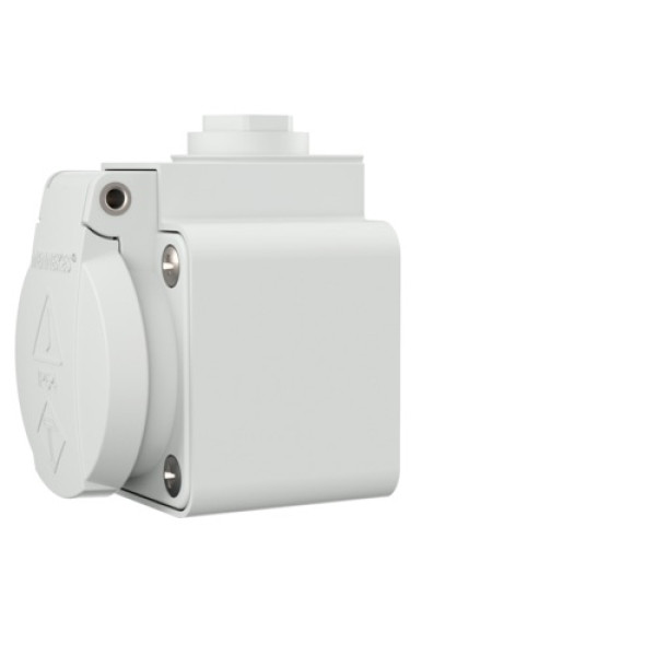 Розетка настінна SCHUKO MENNEKES 16A 3п 230В, IP54 світло-сіра, клеми plug-in (10081)