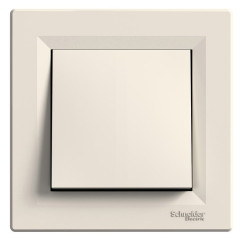1-клавишный выключатель Schneider Electric Asfora Крем (EPH0100123)