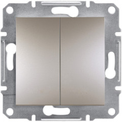 2-клавішний вимикач Schneider Electric Asfora Бронза (EPH0300169)