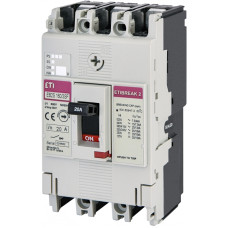 Автоматичний вимикач ETI EB2S 160/3SF 3p 20А 25кА (4671828)