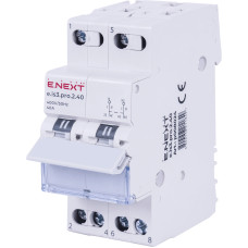 Трехпозиционный переключатель нагрузки E.NEXT e.is3.pro.2.40 2р 40А (p008024)