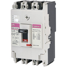 Автоматичний вимикач ETI EB2S 160/3SF 3p 125А 25кА (4671836)