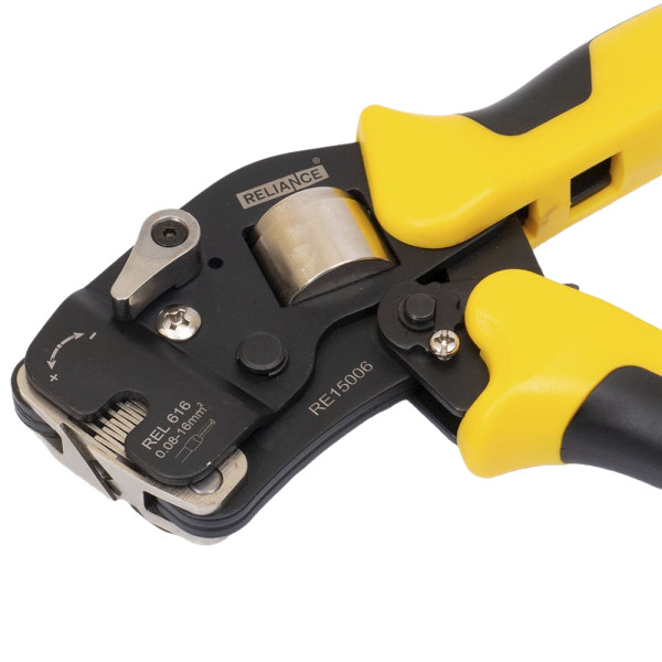 Кліщи для обтиску наконечників REL 616 (HB, EN, 0,08-16) торцеві RELIANCE (RE15006)
