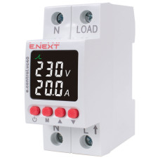 Реле контролю напруги та струму однофазне E.Next e.control.vc40 40А з індикацією (p0690029)