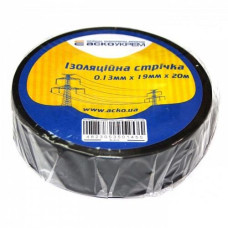 Ізоляційна стрічка АСКО-УкрЕМ 0,13мм 19мм 20м Чорний (A0150020043)