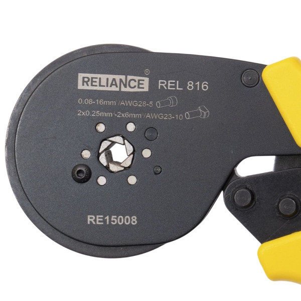 Кліщи для обтиску наконечників REL 816 (HB, EN, 0,08-16) RELIANCE (RE15008)
