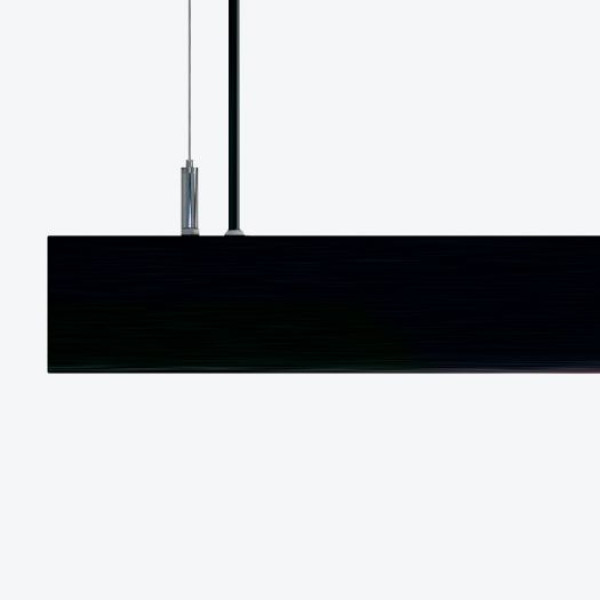 Подвесной светильник светодиодный линейный Maxus assistance Line Slim Pro 30W 4000К 900mm 140B UpDown Black (MASL-30-84-09UDC-BL)