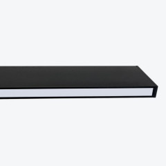 Підвісний світильник світлодіодний лінійний Maxus assistance Line Slim Pro 40Вт 4000К 1500mm 140B UpDown Black linkable (MASL-40-84-15UDCL-BL)