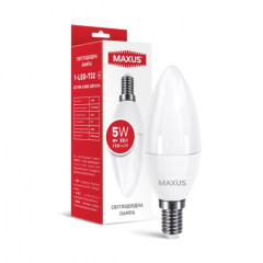 Лампа світлодіодна MAXUS C37 5W 4100K 220V E14 (1-LED-732)