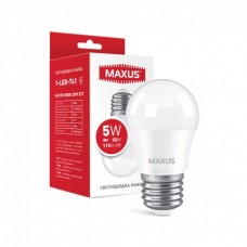 Лампа светодиодная филаментная MAXUS G45 5W 3000K 220V E27 (1-LED-741)