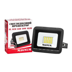 Прожектор світлодіодний MAGNUM FL ECO LED 20Вт slim 4000К IP65 (90014087)