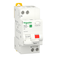 Дифференциальный автомат Schneider Electric Resi9 6 А 30 мА 1P+N тип AC кривая C 6 кА (R9D25606)