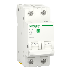 Автоматический выключатель Schneider Electric Resi9 32 А 2P кривая B 6 кА (R9F02232)