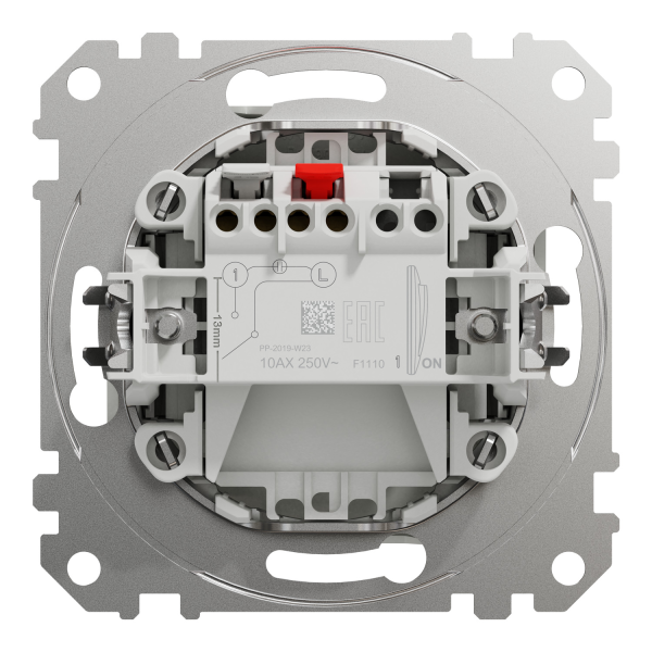 Вимикач одноклавішний Schneider Electric Sedna Design 10 А Білий (SDD111101)
