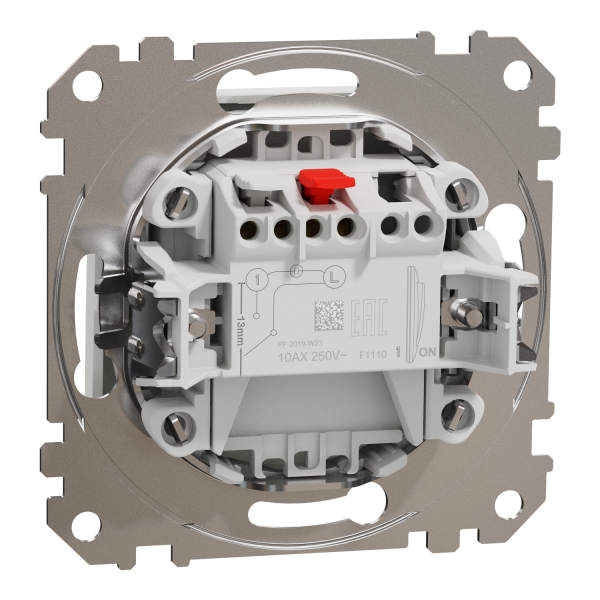 Вимикач одноклавішний Schneider Electric Sedna Design 10 А Білий (SDD111101)