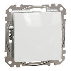 Вимикач одноклавішний Schneider Electric Sedna Design 10 А Білий (SDD111101)