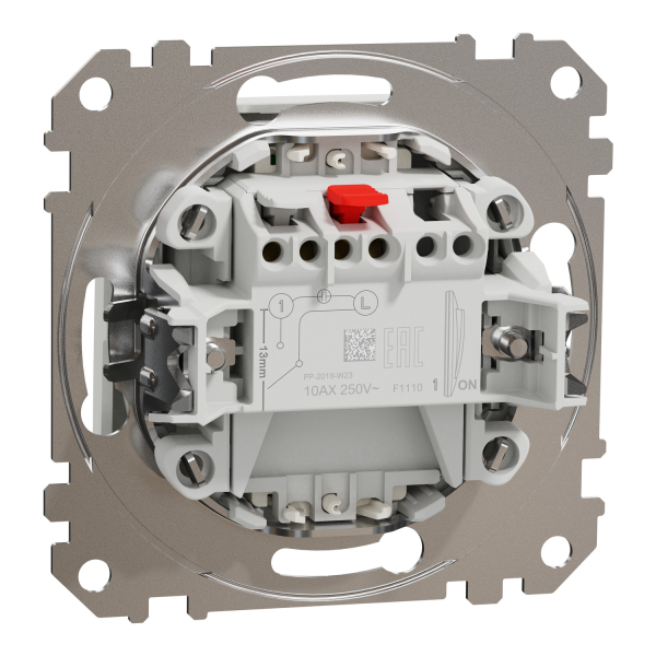 Вимикач одноклавішний з підсвічуванням Schneider Electric Sedna Design 10 А Білий (SDD111101L)