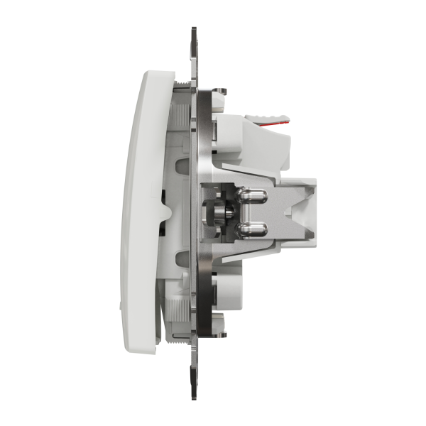 Вимикач одноклавішний з підсвічуванням Schneider Electric Sedna Design 10 А Білий (SDD111101L)