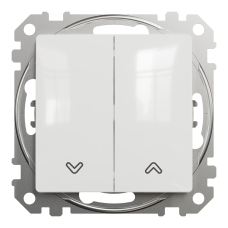 Выключатель для жалюзи Schneider Electric Sedna Design 10 А Белый (SDD111104)