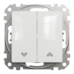 Вимикач для жалюзі Schneider Electric Sedna Design 10 А Білий (SDD111104)