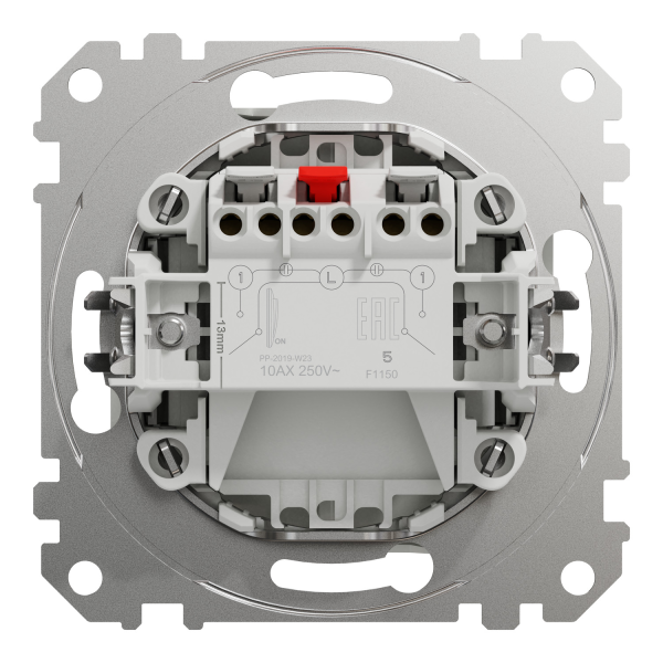 Выключатель одноклавишный Schneider Electric Sedna Design 10 А Белый (SDD111105)