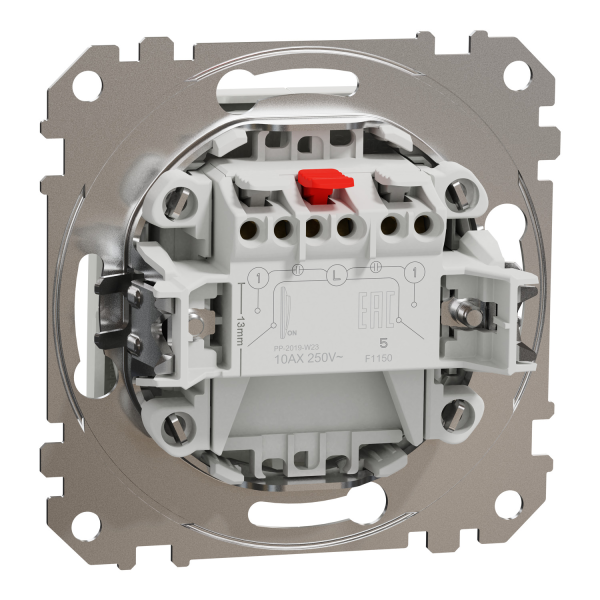 Выключатель одноклавишный Schneider Electric Sedna Design 10 А Белый (SDD111105)