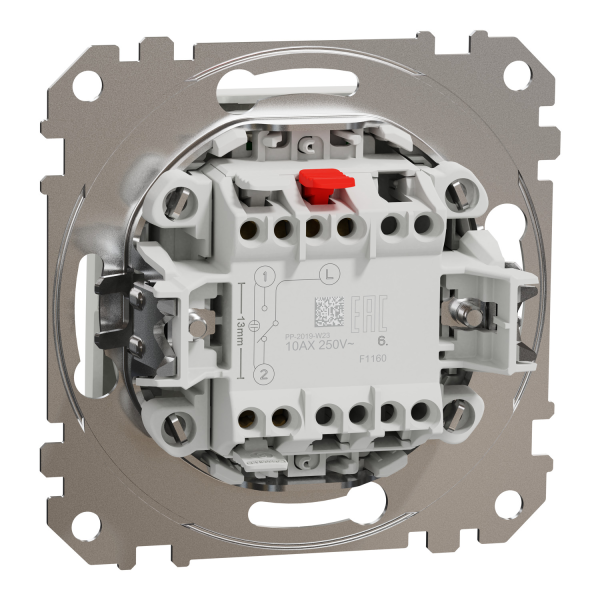Выключатель одноклавишный проходной Schneider Electric Sedna Design 10 А Белый (SDD111106L)