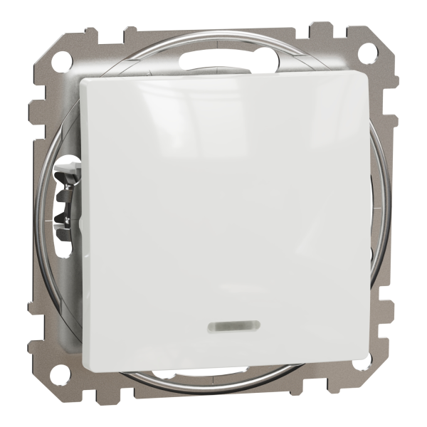 Выключатель одноклавишный проходной Schneider Electric Sedna Design 10 А Белый (SDD111106L)