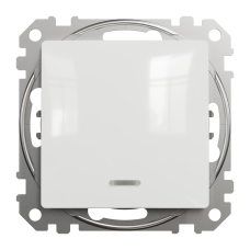 Выключатель одноклавишный проходной Schneider Electric Sedna Design 10 А Белый (SDD111106L)