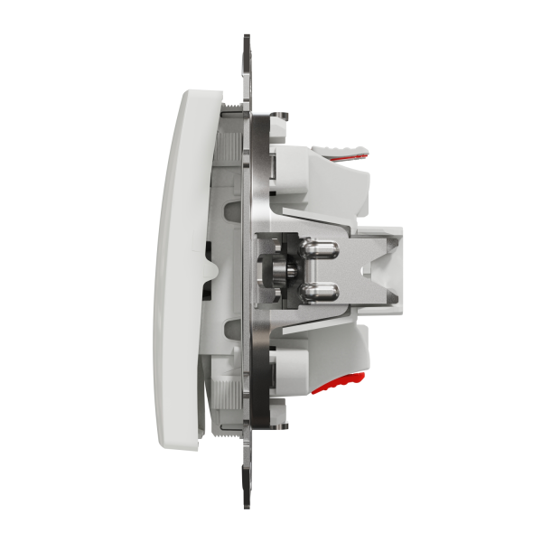 Вимикач одноклавішний перехресний Schneider Electric Sedna Design 10 А Білий (SDD111107)