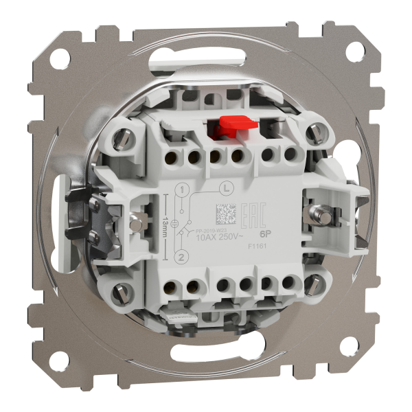 Кнопковий перемикач Schneider Electric Sedna Design 10 А Білий (SDD111116)
