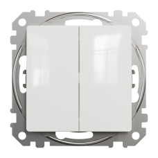 Двойная кнопка звонка Schneider Electric Sedna Design 10 А Белый (SDD111118)