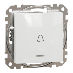 Кнопка дзвінка Schneider Electric Sedna Design 10 А Білий (SDD111131L)