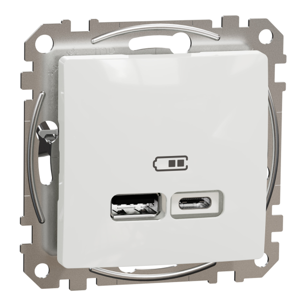USB-розетка A+C Schneider Electric Sedna Design 12 Вт Белый (SDD111402)